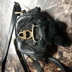 Rare>Juicy Couture Black Leather Crossbody bag